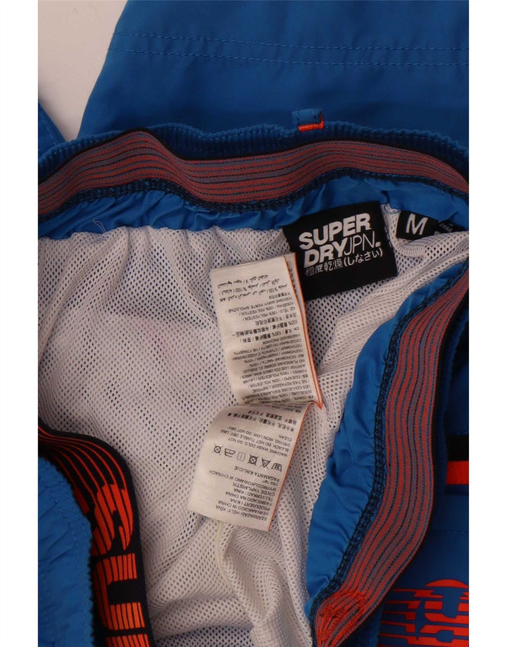 Мужские шорты для плавания Superdry с рисунком, средний синий, полиэстер