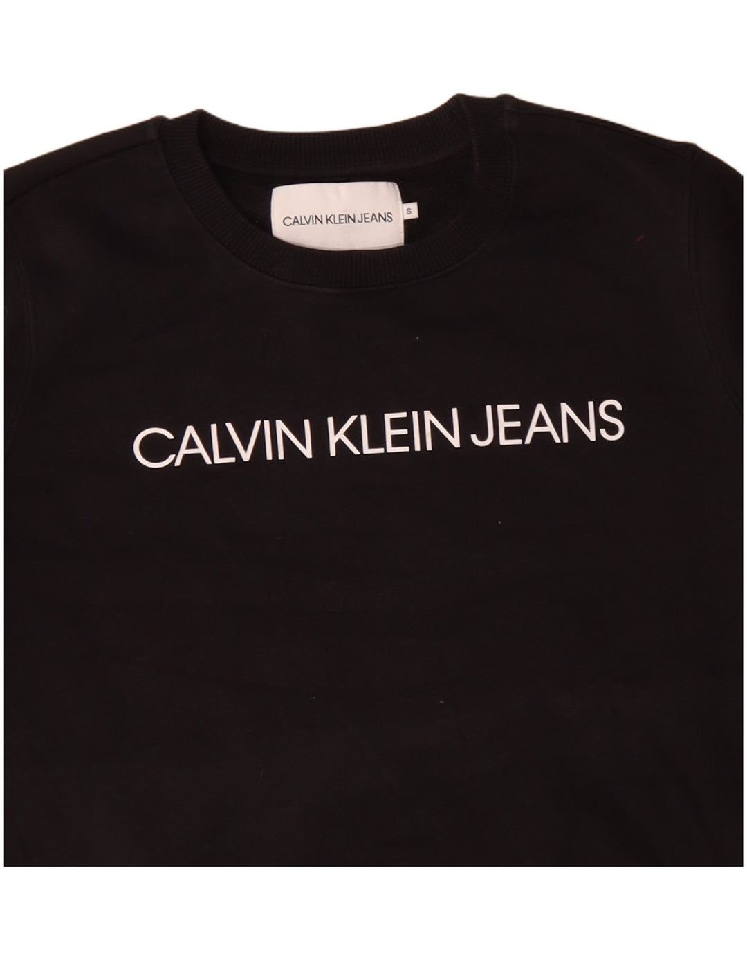CALVIN KLEIN JEANS Женский свитер-свитер оверсайз UK 10, маленький черный
