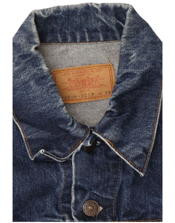 Женская джинсовая куртка LEVI'S EU 36, маленькая синяя