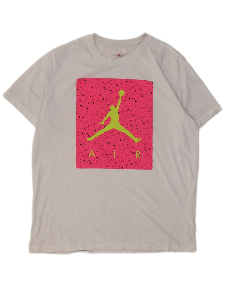 Мужская футболка с рисунком Jordan Top XL, белый хлопок