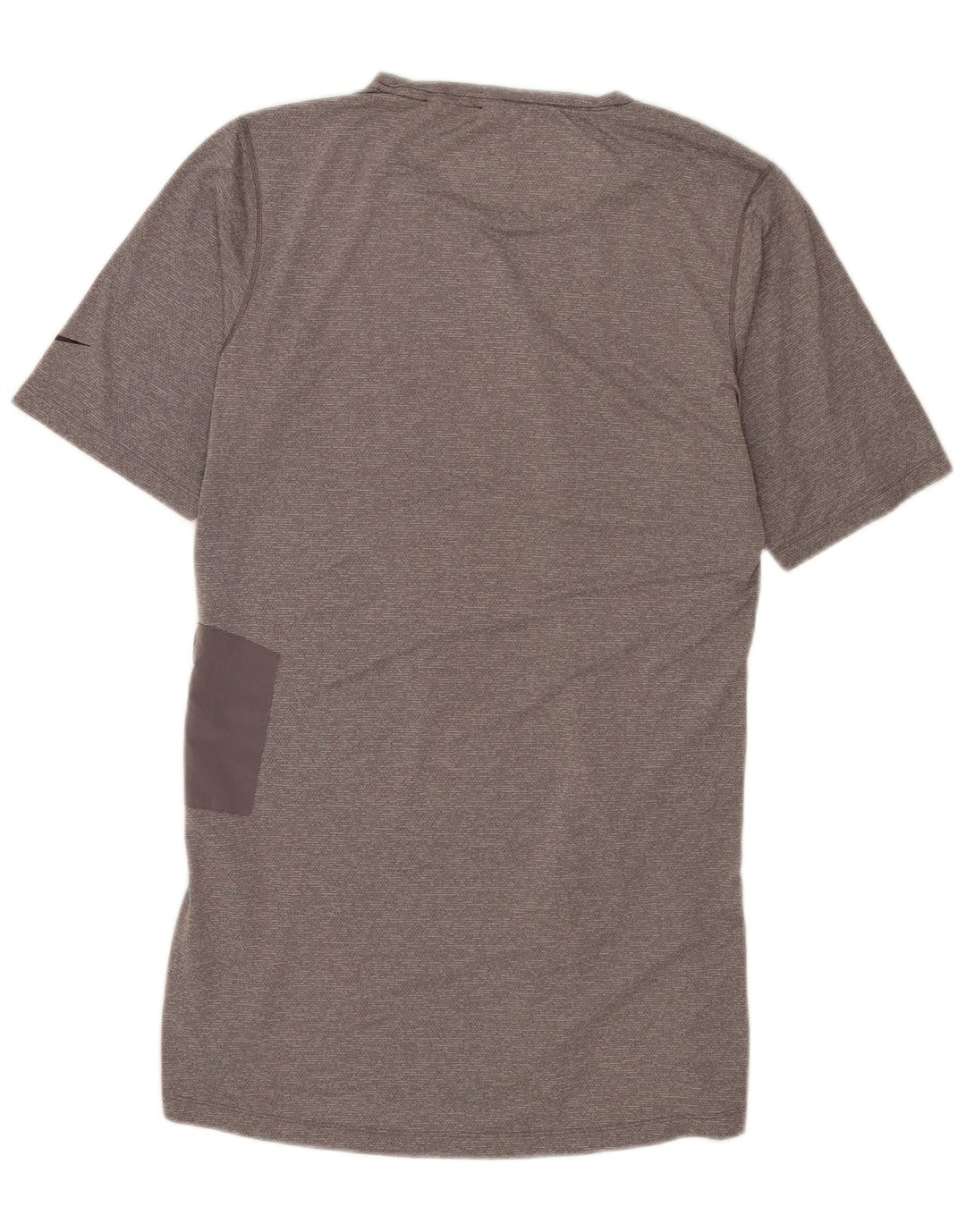 Мужская футболка Nike Dri Fit из полиэстера среднего серого цвета