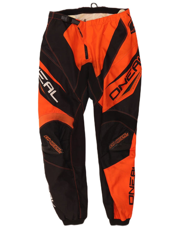 Мужские брюки O'Neal Moto Racer с рисунком W32 L29 оранжевые цветные блоки
