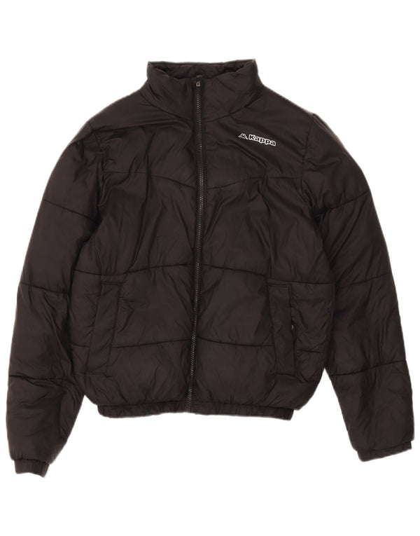 KAPPA Женская стеганая куртка UK 14 Средний Черный