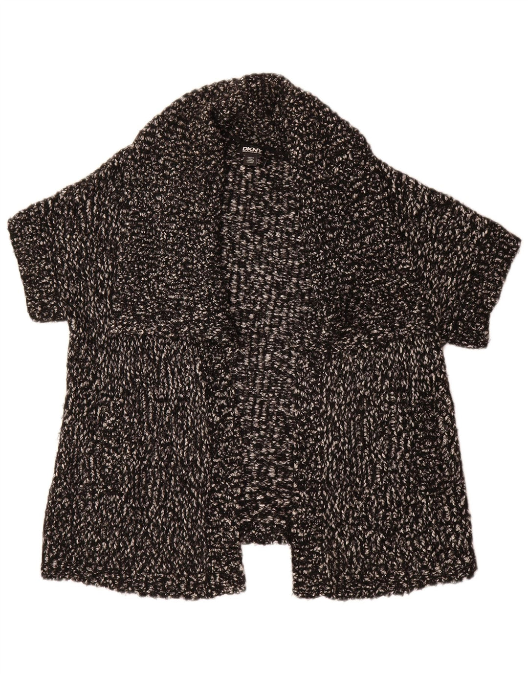 Женский свободный кардиган с короткими рукавами DKNY UK 10, маленький черный
