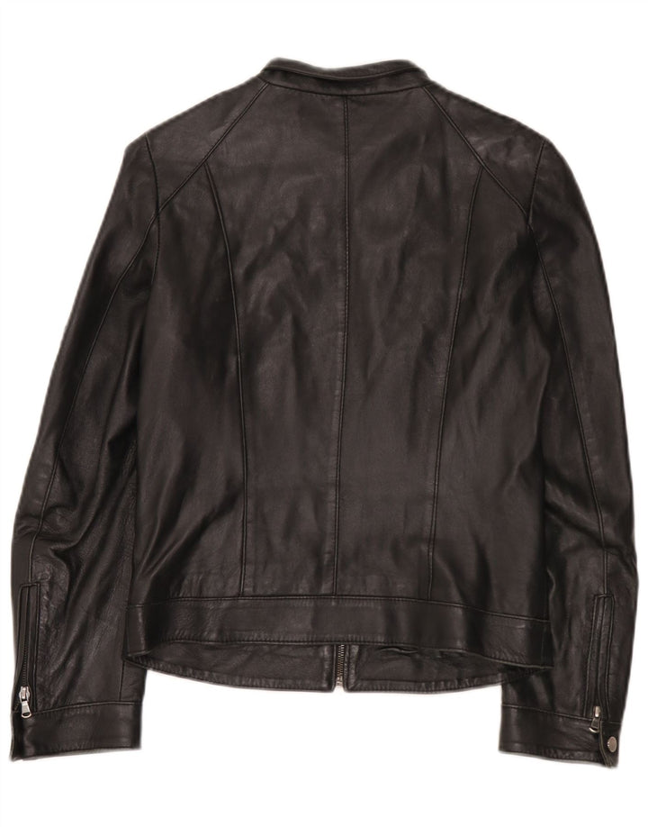 Винтажная женская кожаная косуха IT 42 Medium Black