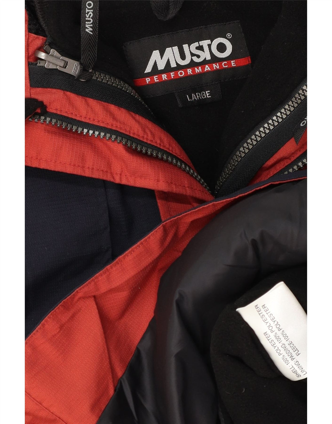 Мужская ветровка Musto с капюшоном UK 40, большая темно-синяя полиэстер