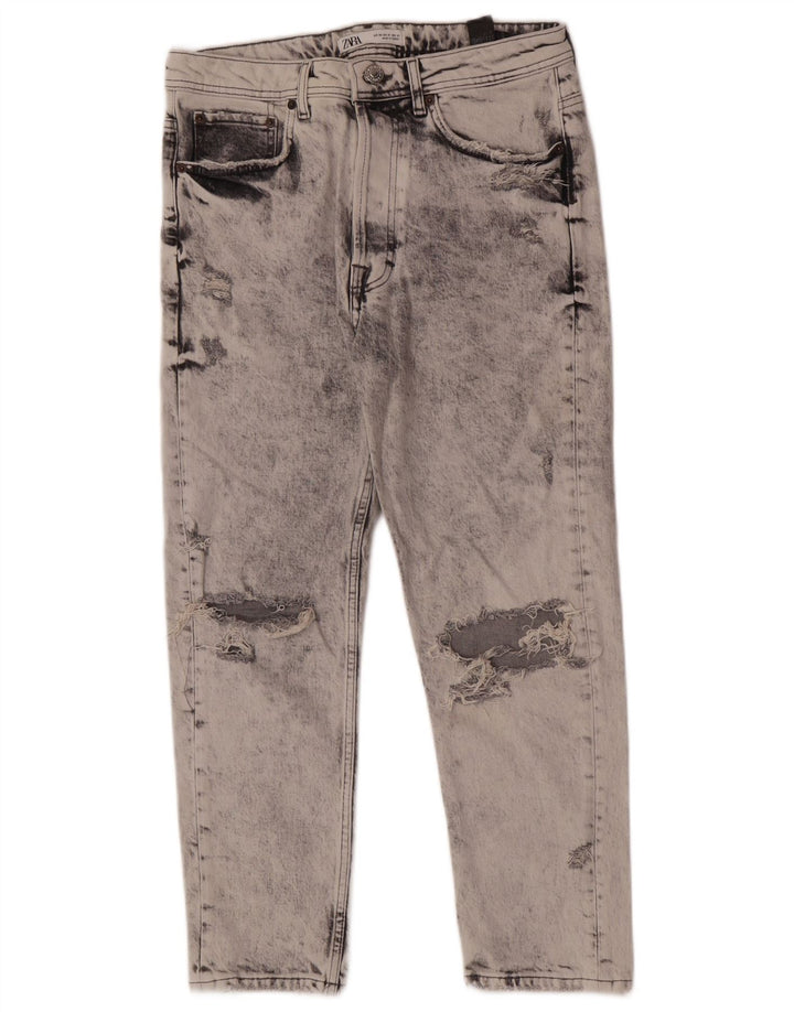 Мужские зауженные джинсы Zara EU 40 Medium W31 L26 Серый хлопок