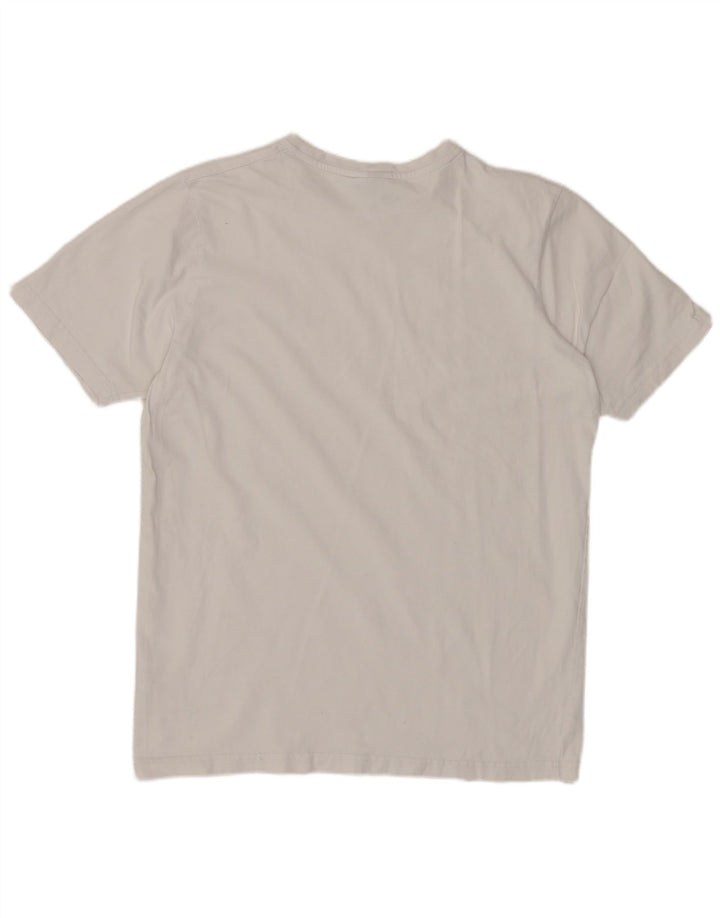 ELLESSE Женская футболка с рисунком Top UK 14 Средний Белый Хлопок