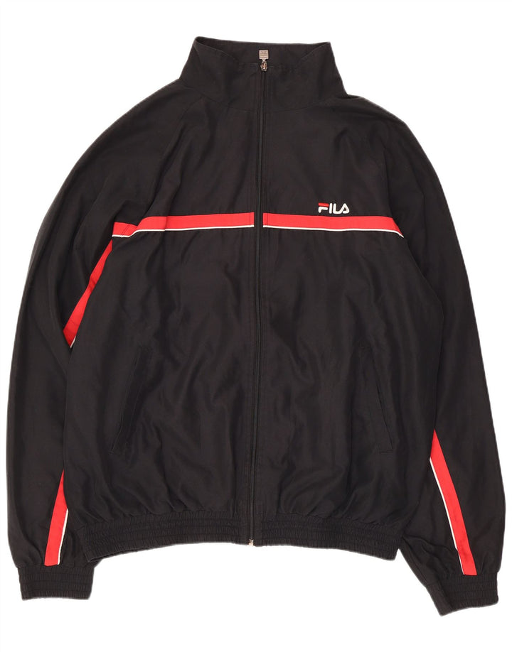 Fila Мужской спортивный костюм Top Jacket XL Черный Полиэстер