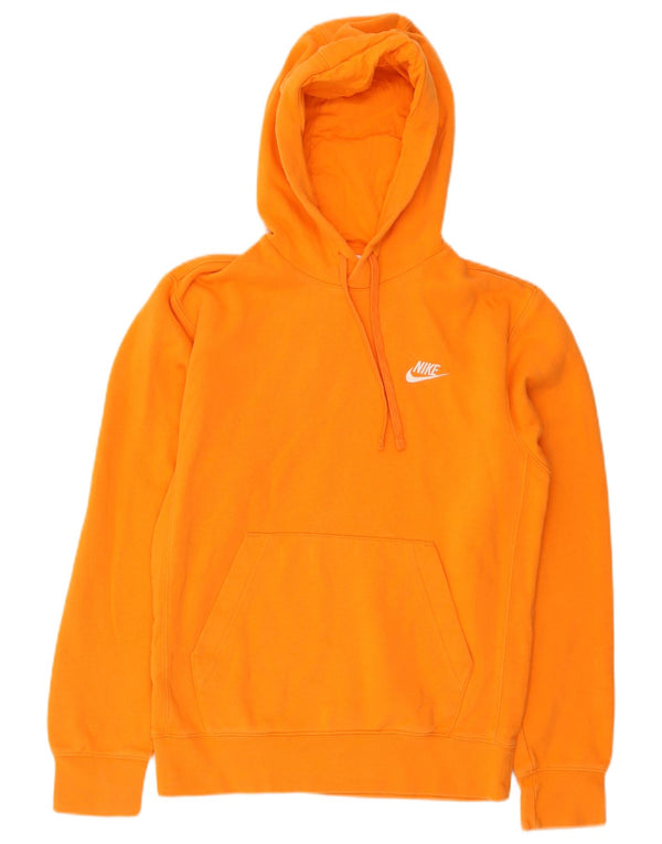 Мужской джемпер с капюшоном Nike XS, оранжевый хлопок