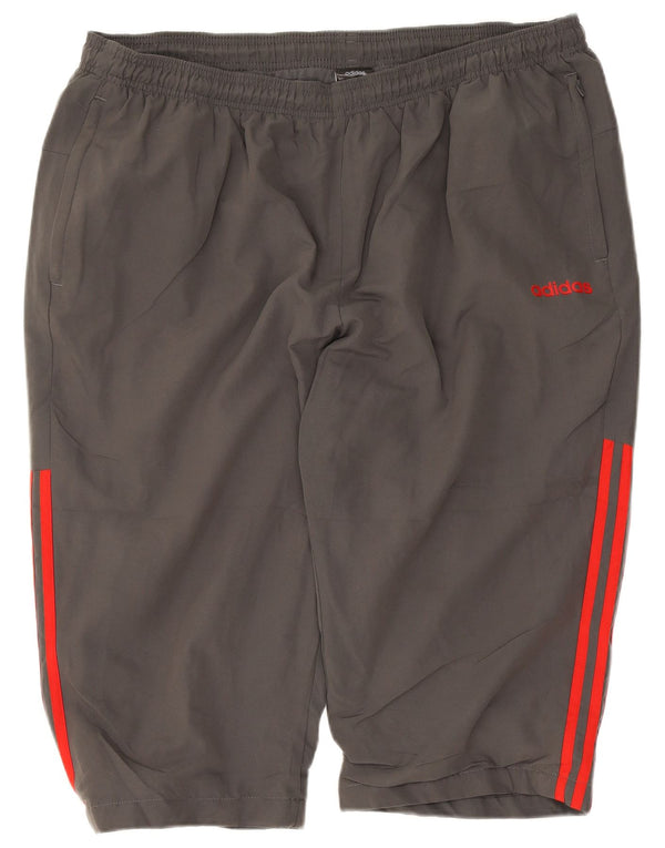 Мужские спортивные шорты Adidas 2XL серые из полиэстера