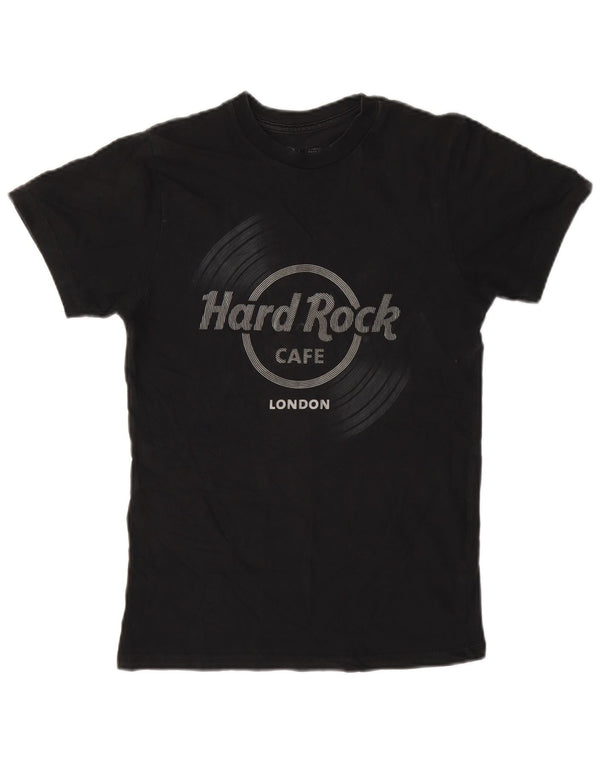 Мужская футболка с рисунком Hard Rock Cafe London, топ XS, черный хлопок