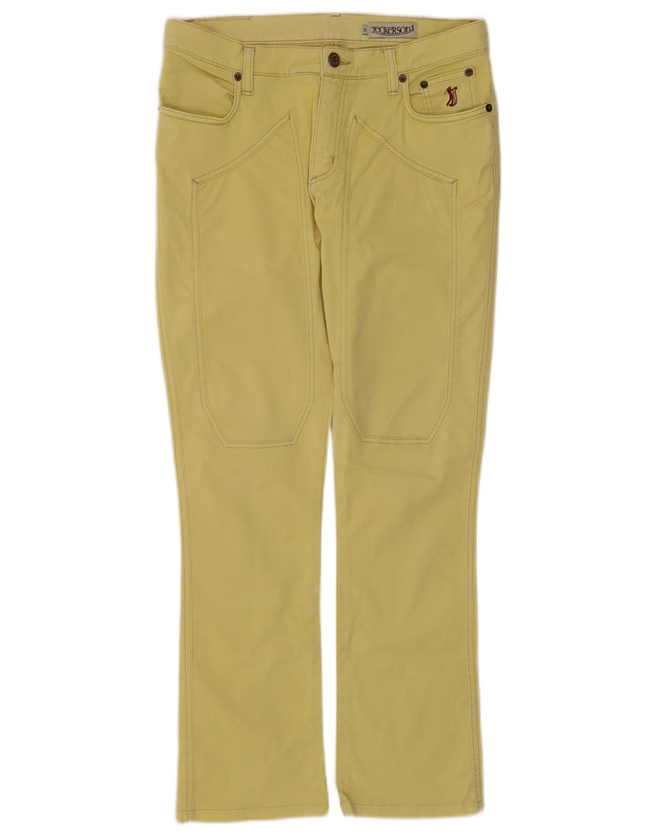 Женские джинсы Bootcut Jeckerson W29 L28, желтый хлопок