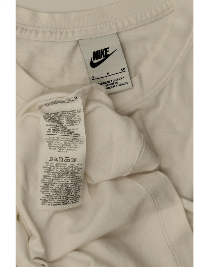 Мужская футболка NIKE, маленький белый хлопок