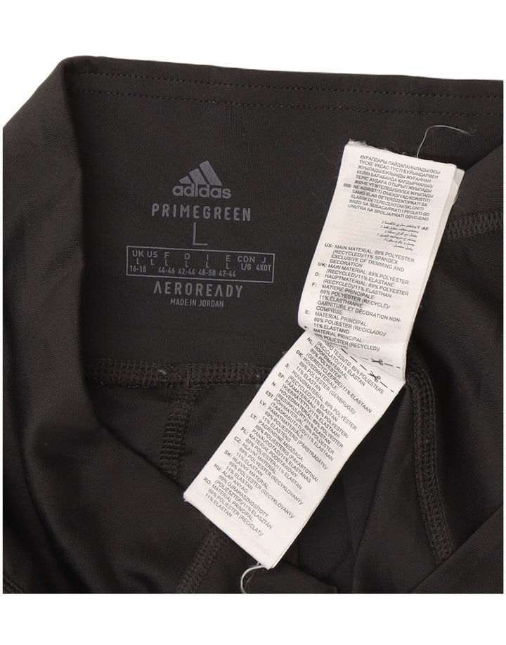 Женские леггинсы Adidas Aeroready UK 16/18, большой черный полиэстер