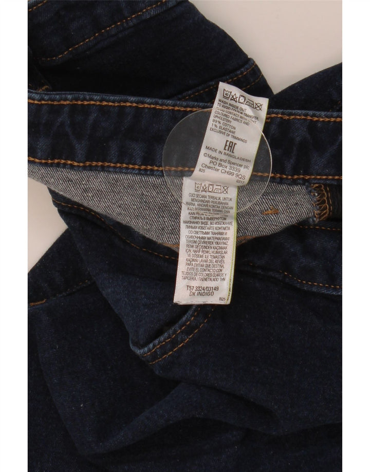 Женские джинсовые шорты Marks & Spencer UK 12 Medium W30 Темно-синие, хлопок