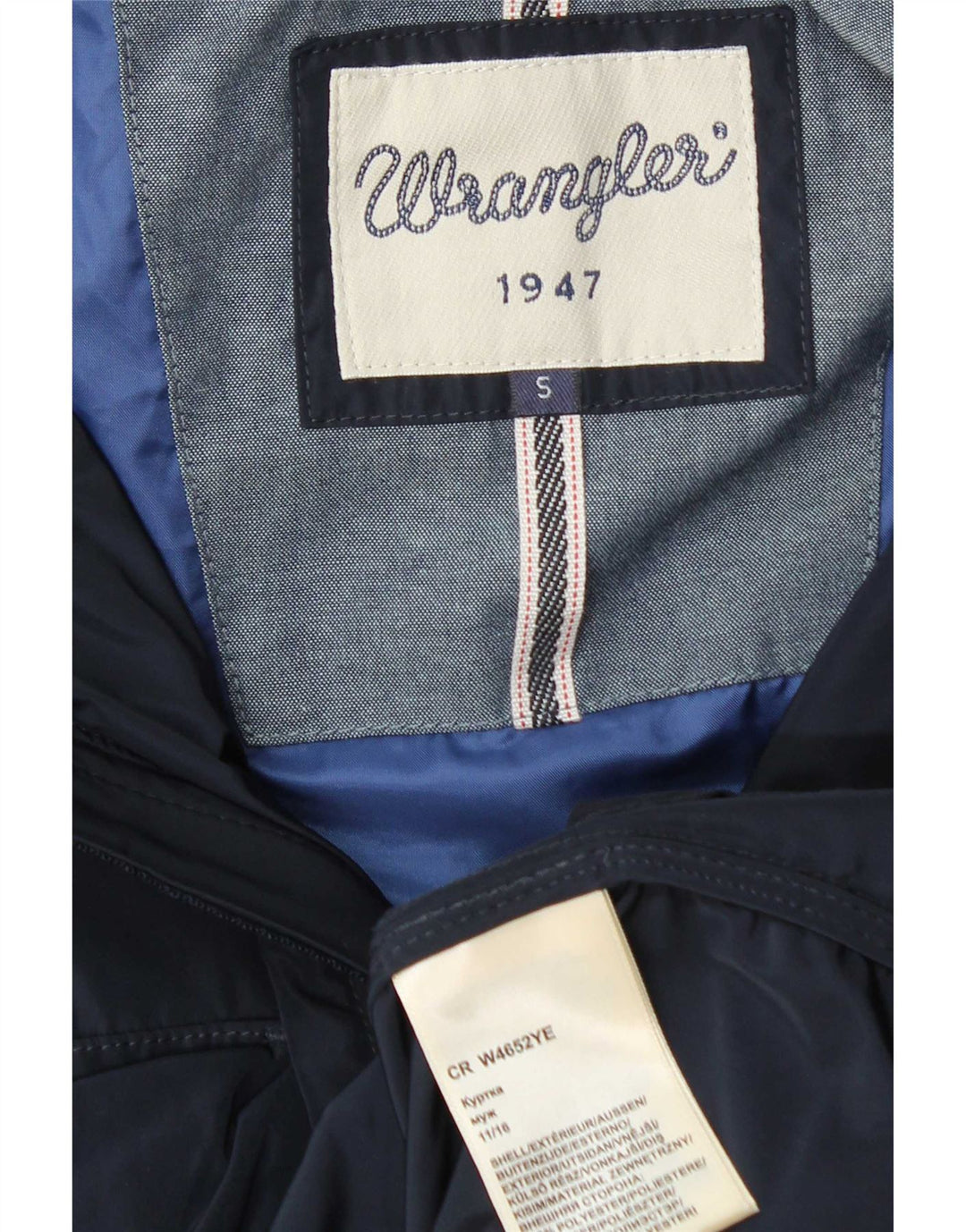 Мужская универсальная куртка с капюшоном Wrangler UK 36, маленькая, темно-синяя, полиэстер