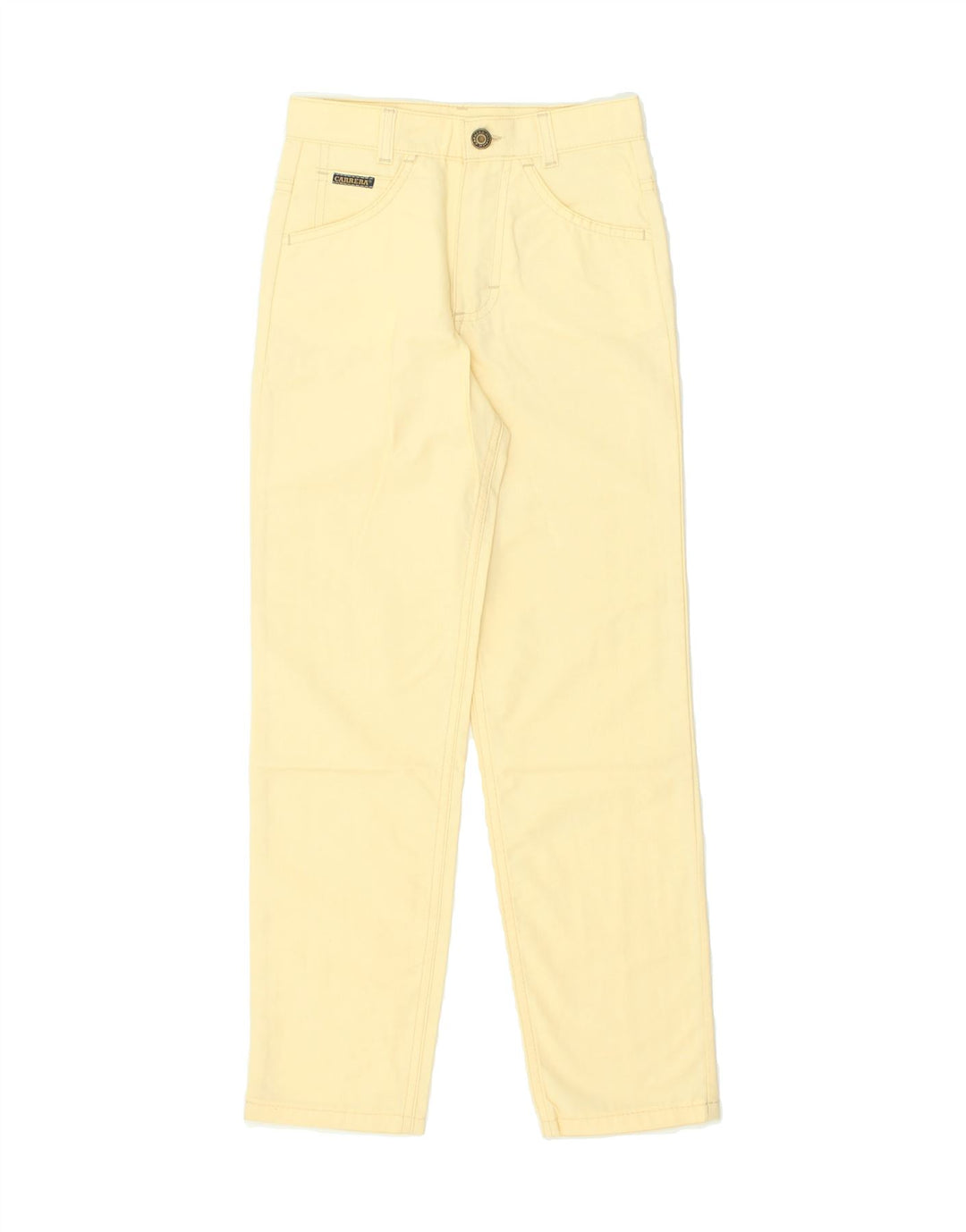 CARRERA Boys Straight Jeans 7-8 Years W24 L25 Yellow Cotton | Vintage Carrera | Thrift | Second-Hand Carrera | Used Clothing | Messina Hembry 