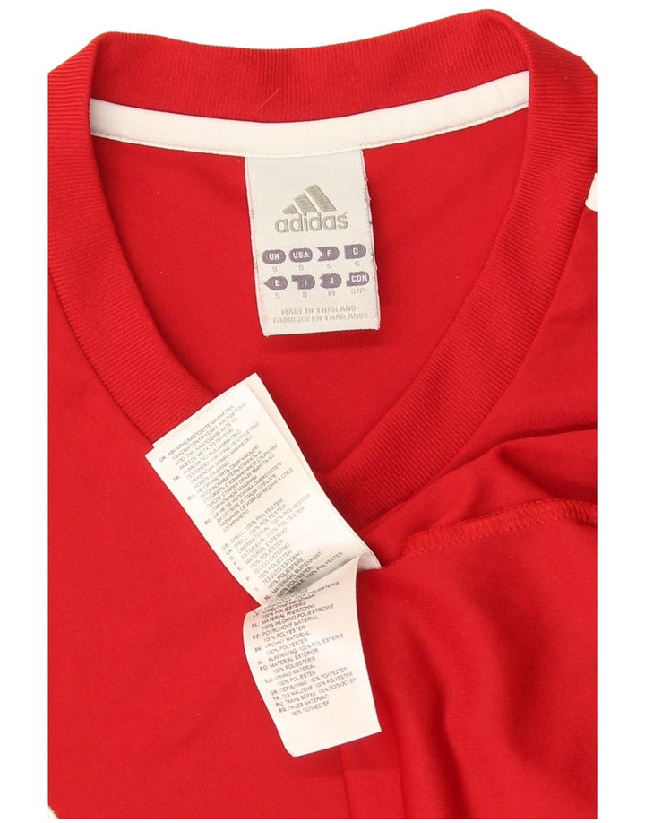 Мужская футболка Adidas Climalite, маленький красный полиэстер