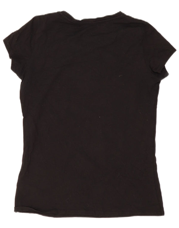 Guess Женская футболка с рисунком Top UK 14, большой черный хлопок