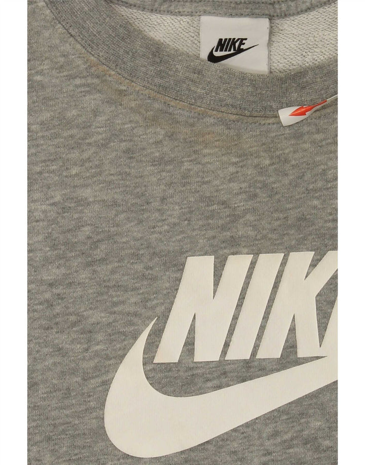 Женский джемпер большого размера с рисунком Nike UK 18 XL, серый в крапинку