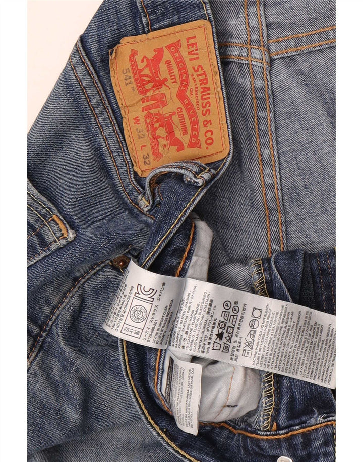 Мужские зауженные джинсы Levi's 541 W32 L32 синие, хлопок