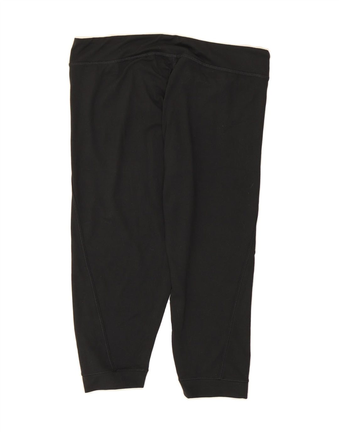REEBOK Womens Capri Leggings UK 16/18 Large  Black Polyester Vintage Reebok and Second-Hand Reebok from Messina Hembry 