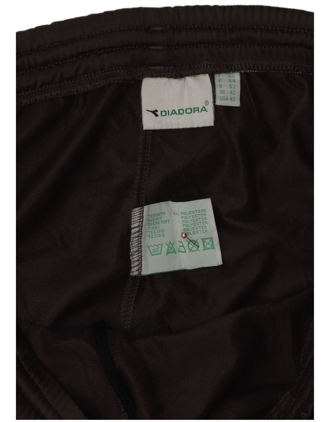 DIADORA Мужские спортивные брюки-карго 2XL Коричневые, полиэстер с цветными блоками