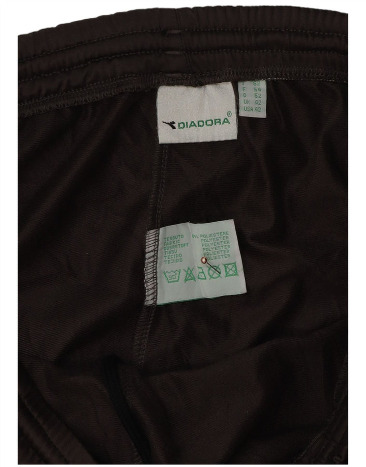 DIADORA Мужские спортивные брюки-карго 2XL Коричневые, полиэстер с цветными блоками