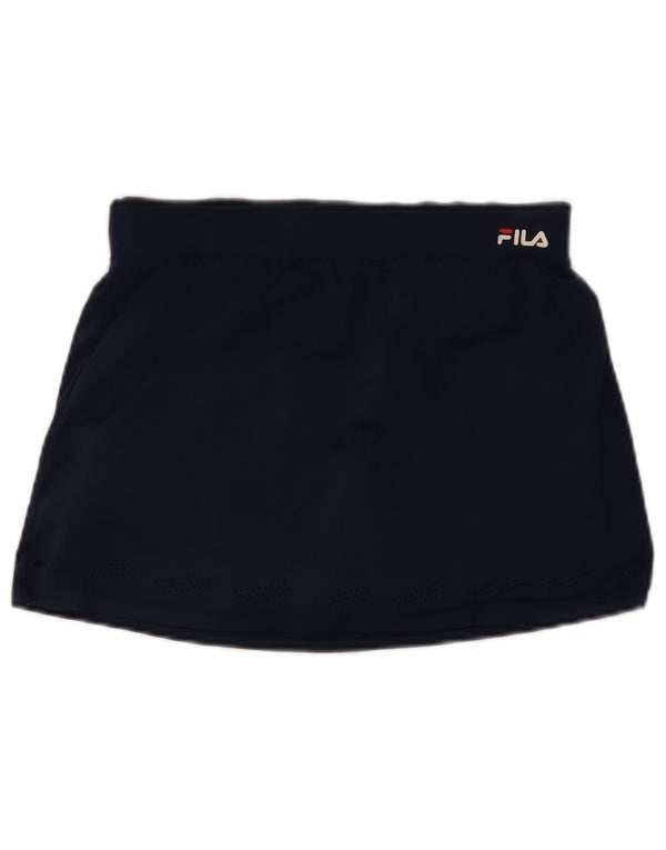 Женская теннисная юбка Fila UK 10, маленькая, темно-синяя, полиэстер