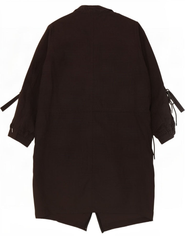 Женское пальто с рукавом 3/4 Zara UK 6 XS, черный полиэстер