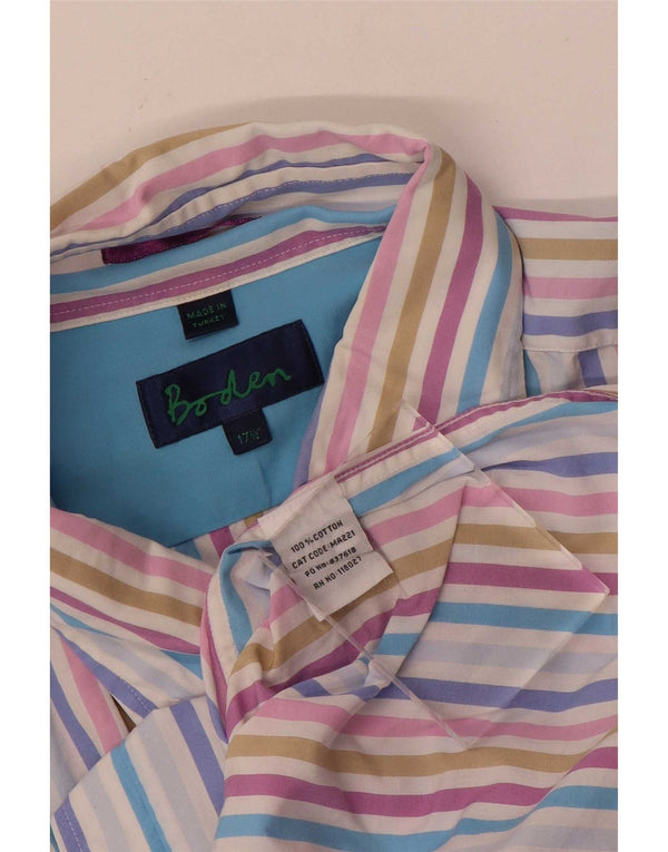 Мужская рубашка Boden, размер 17 1/2 XL, хлопок в разноцветную полоску