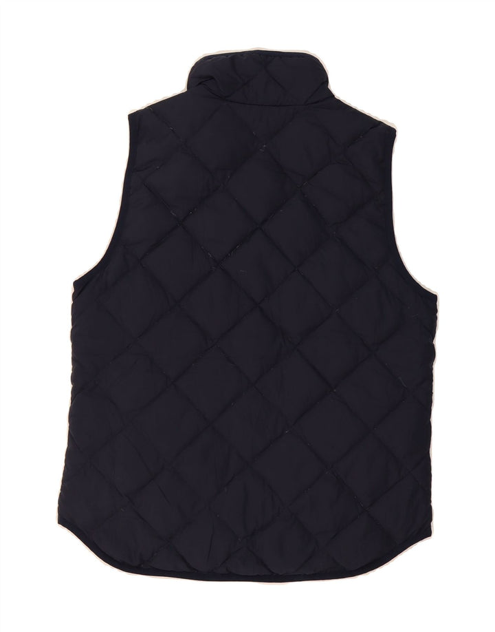J. CREW Womens Quilted Gilet US 8 Medium Navy Blue Polyester Vintage J. Crew and Second-Hand J. Crew from Messina Hembry 