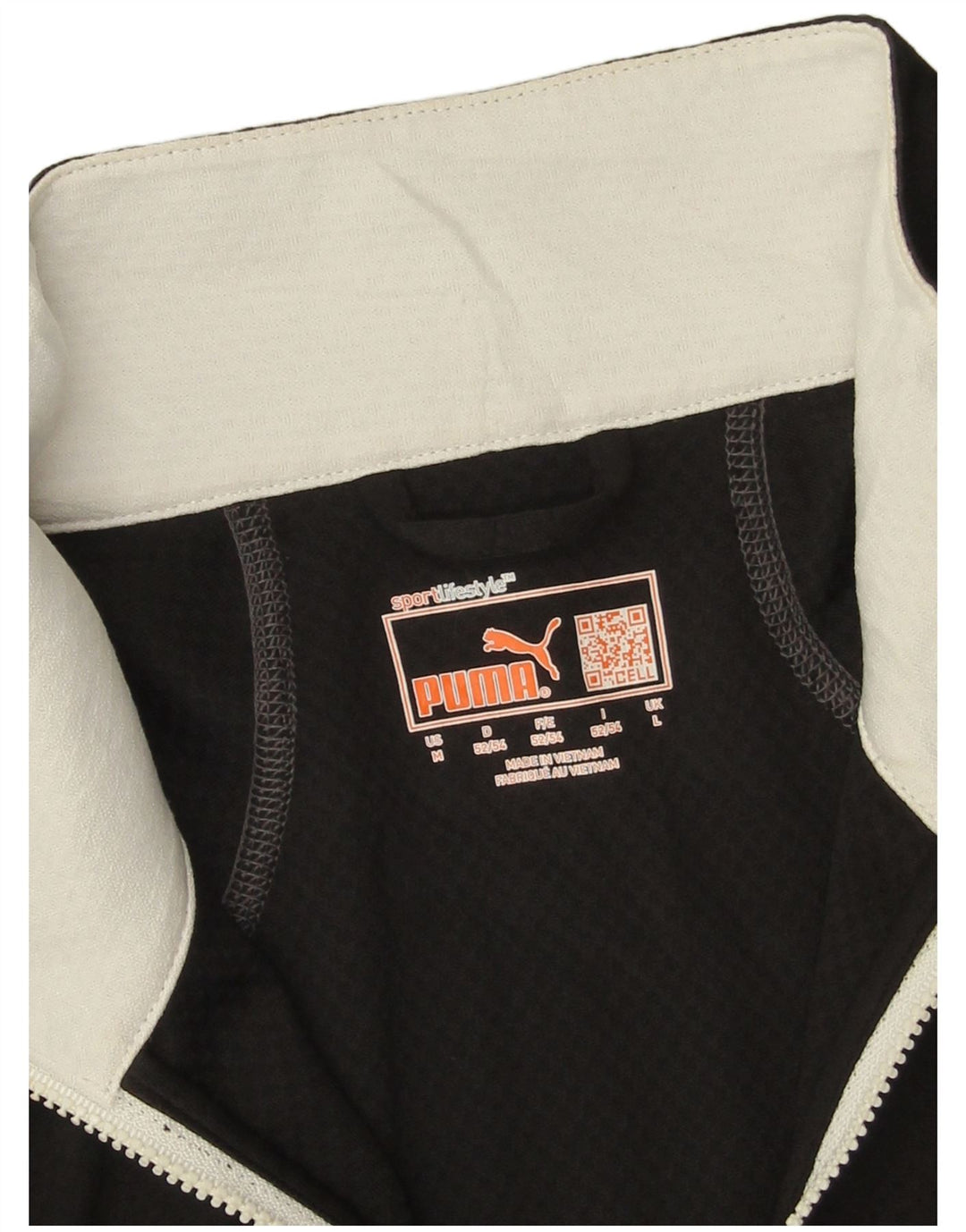 Мужской пуловер с воротником на молнии Puma, большой черный спортивный костюм