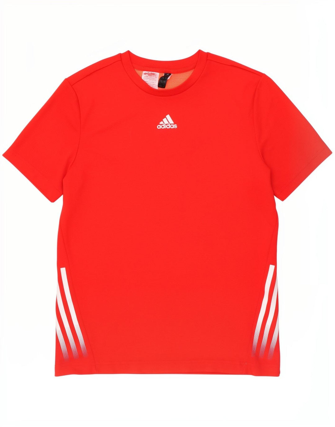 Футболка Adidas для мальчиков, топ 13-14 лет, красный полиэстер