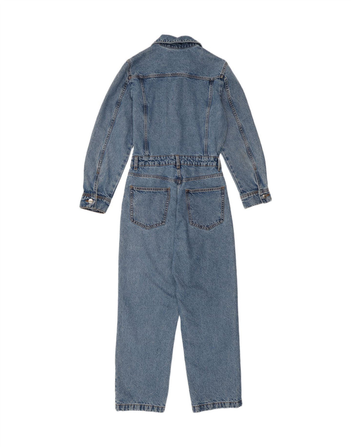 Женский джинсовый комбинезон Zara UK 10, маленький синий, хлопок