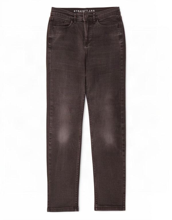 Женские прямые джинсы Marks & Spencer UK 8, маленькие W28 L30, черный хлопок