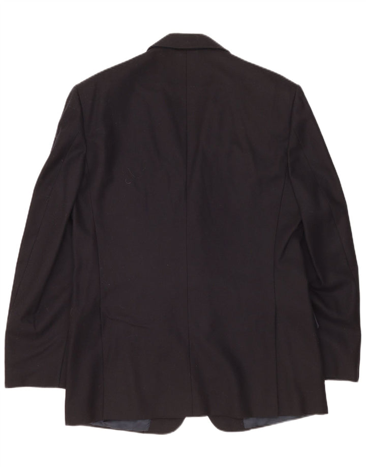 Мужской пиджак на 2 пуговицах BURBERRYS IT 50, средний темно-синий, шерсть