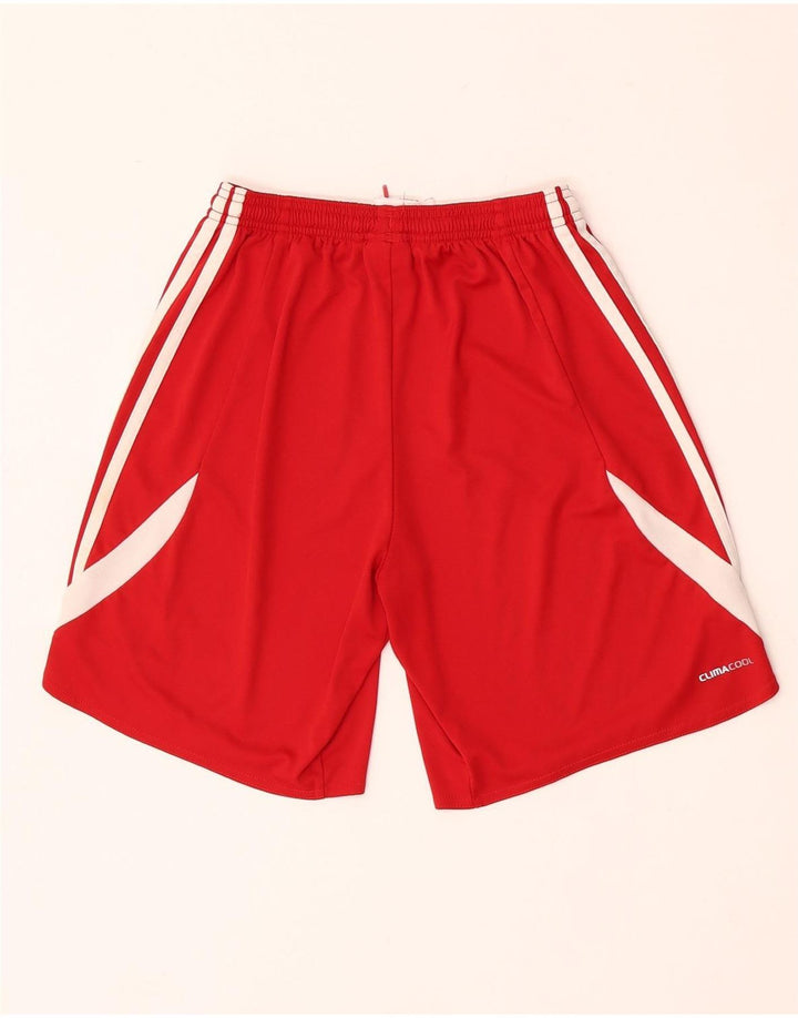 Мужские спортивные шорты Adidas Climacool XS красные с цветными блоками из полиэстера