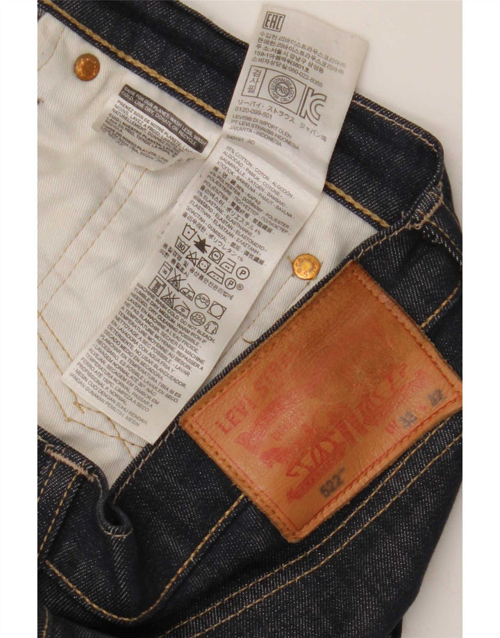 Мужские прямые джинсы Levi's 522 W32 L32 темно-синие, хлопок