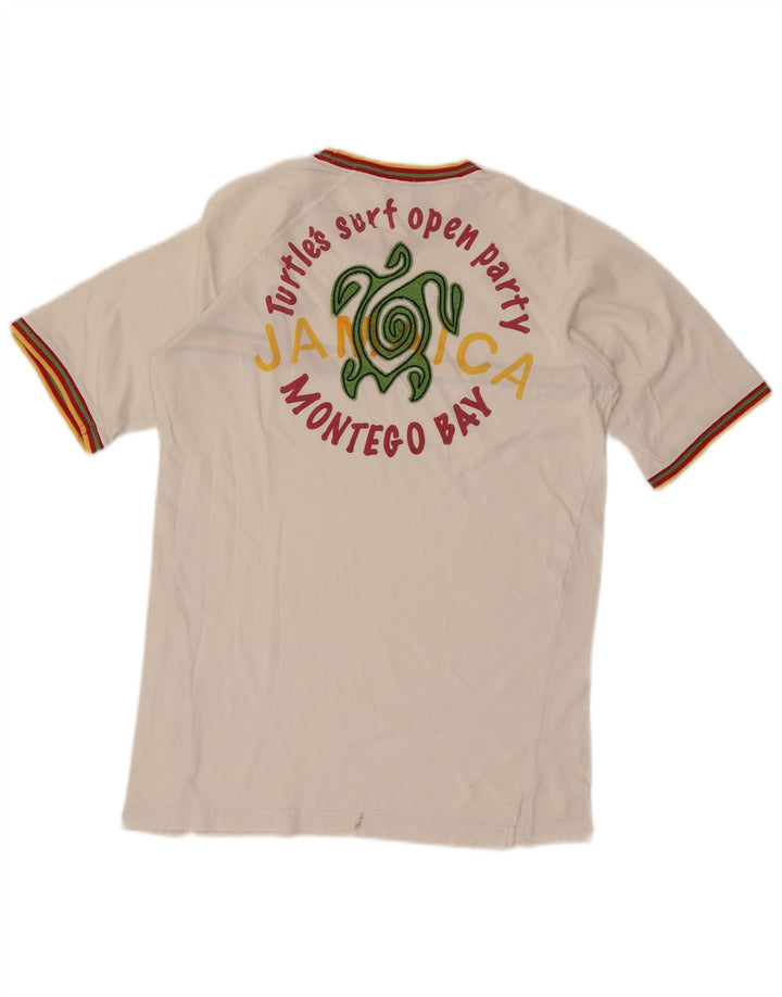 Мужская футболка с рисунком Asics Montego Bay Верх среднего размера из хлопка в белую полоску