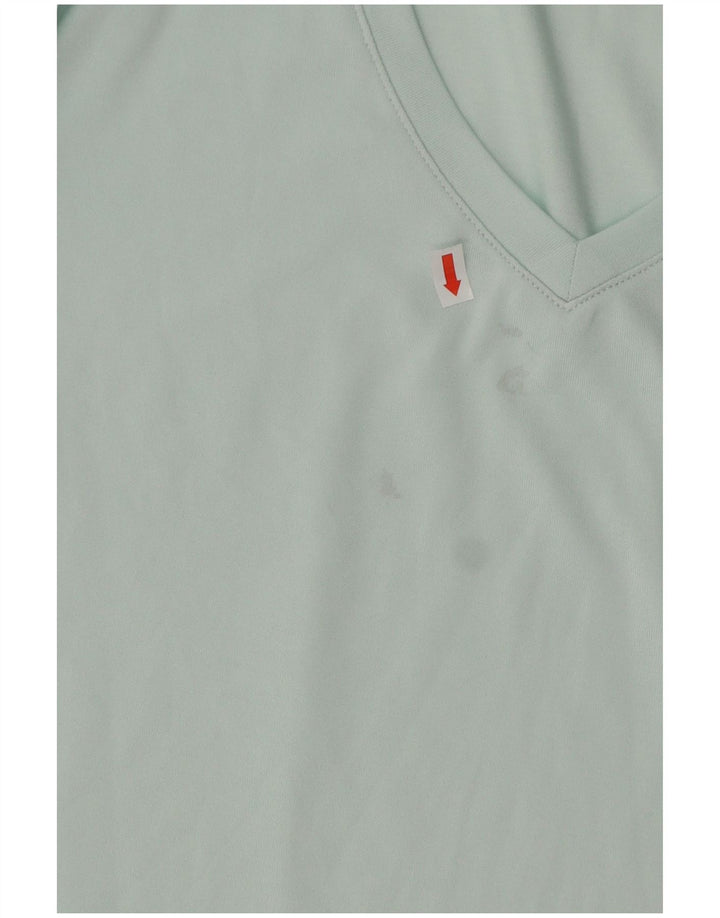 Женская футболка Heat Gear Under Armour Top UK 14, средний бирюзовый полиэстер