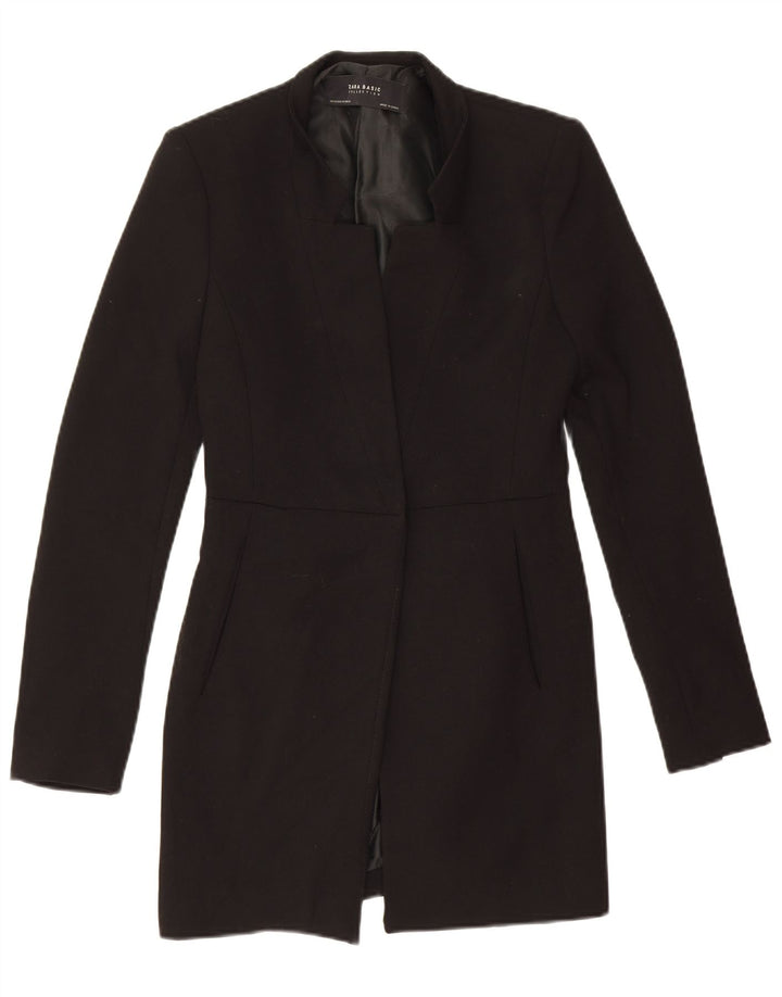 Женский удлиненный пиджак Zara UK 6 XS, черный полиэстер