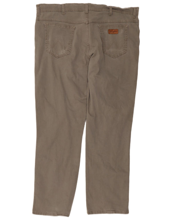 Мужские прямые повседневные брюки Wrangler Texas Stretch W42 L32, серый хлопок