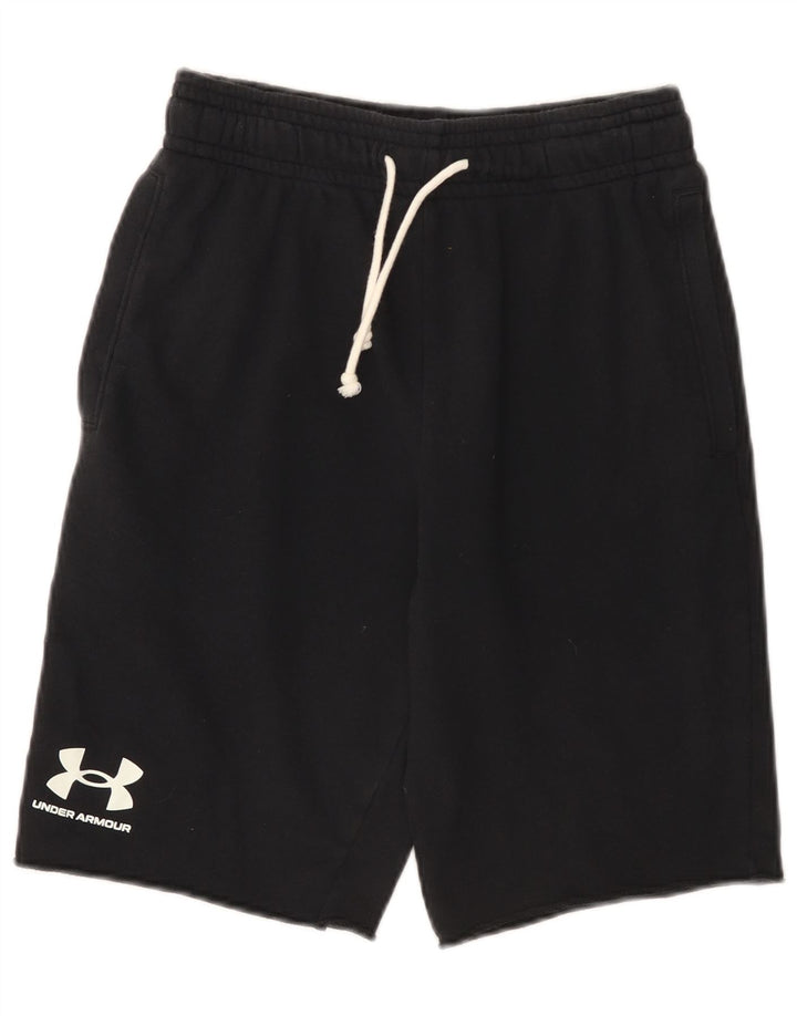 Мужские спортивные шорты с рисунком Under Armour, маленькие черные