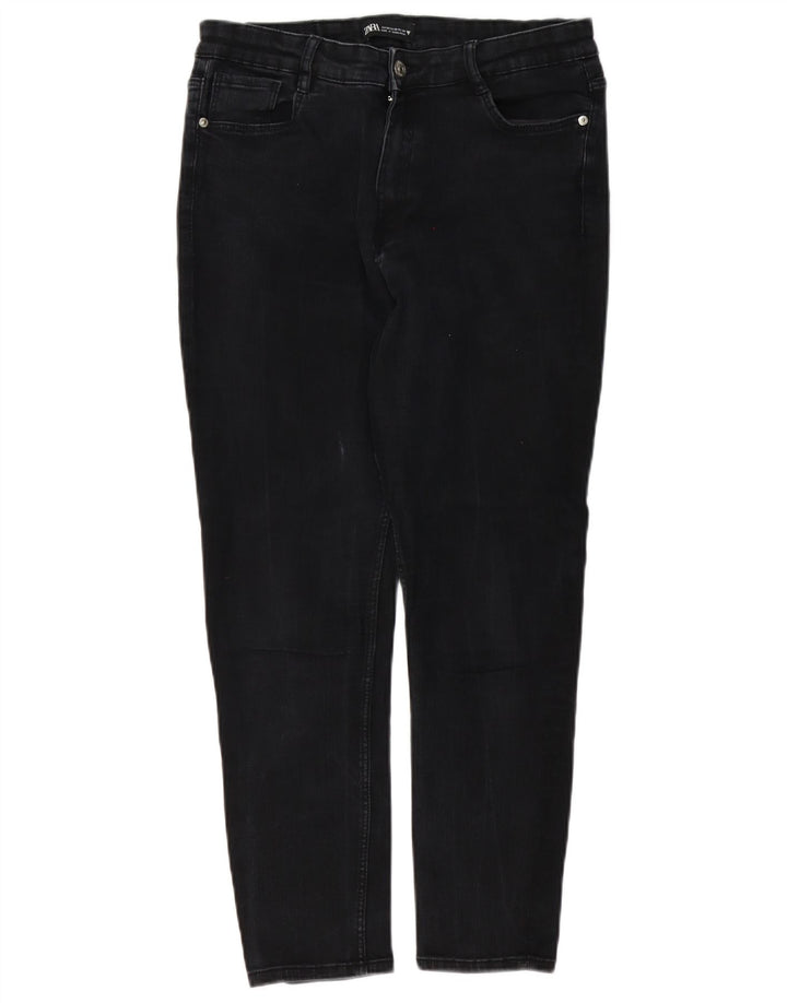 Женские узкие джинсы Zara EU 44 XL W34 L26, черные