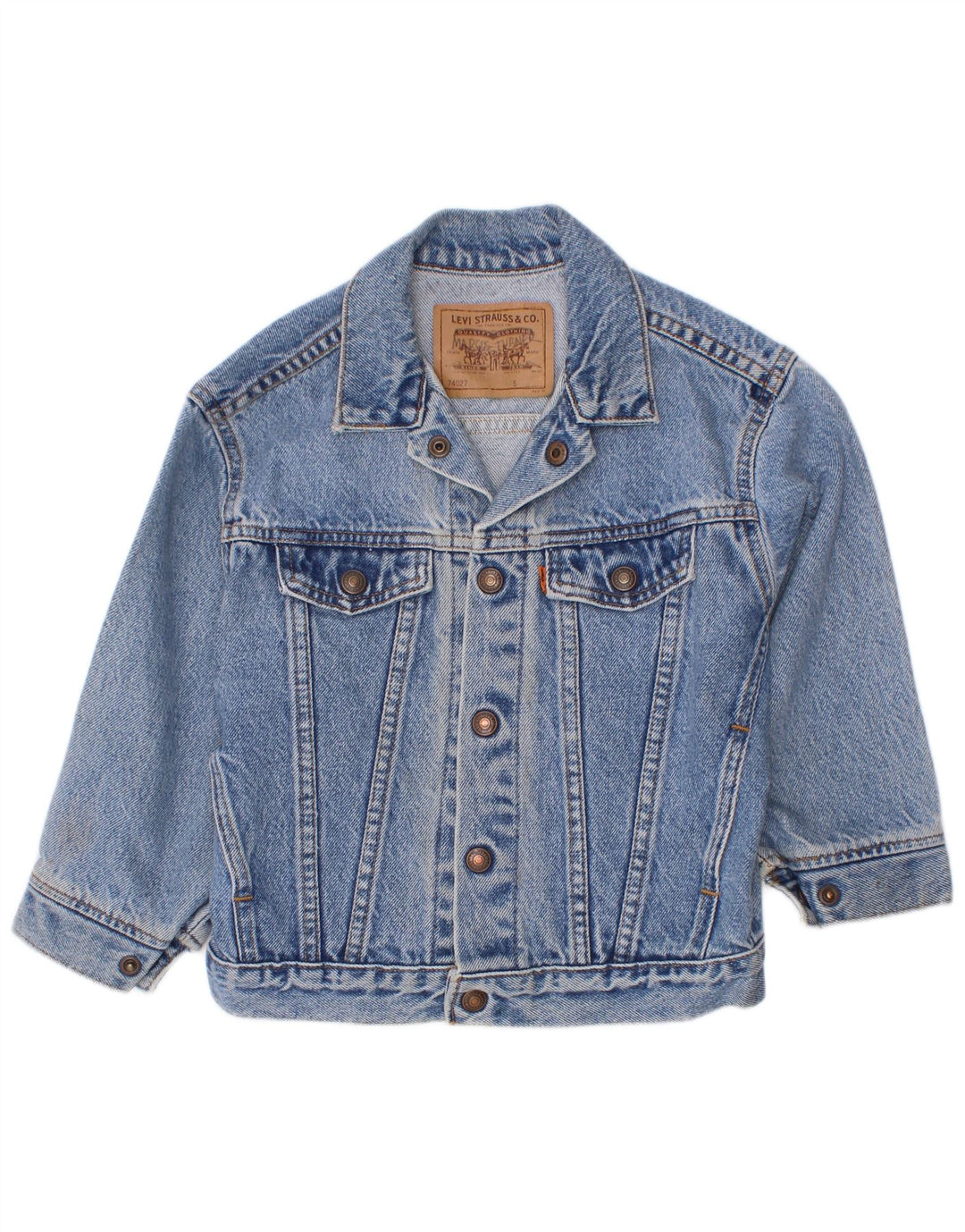 Джинсовая куртка Levi's для мальчиков 4-5 лет, синяя