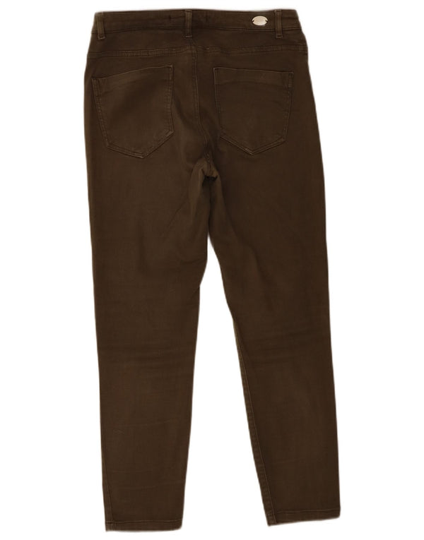 Женские укороченные джинсы Zara EU 38, маленькие W28 L24, хаки