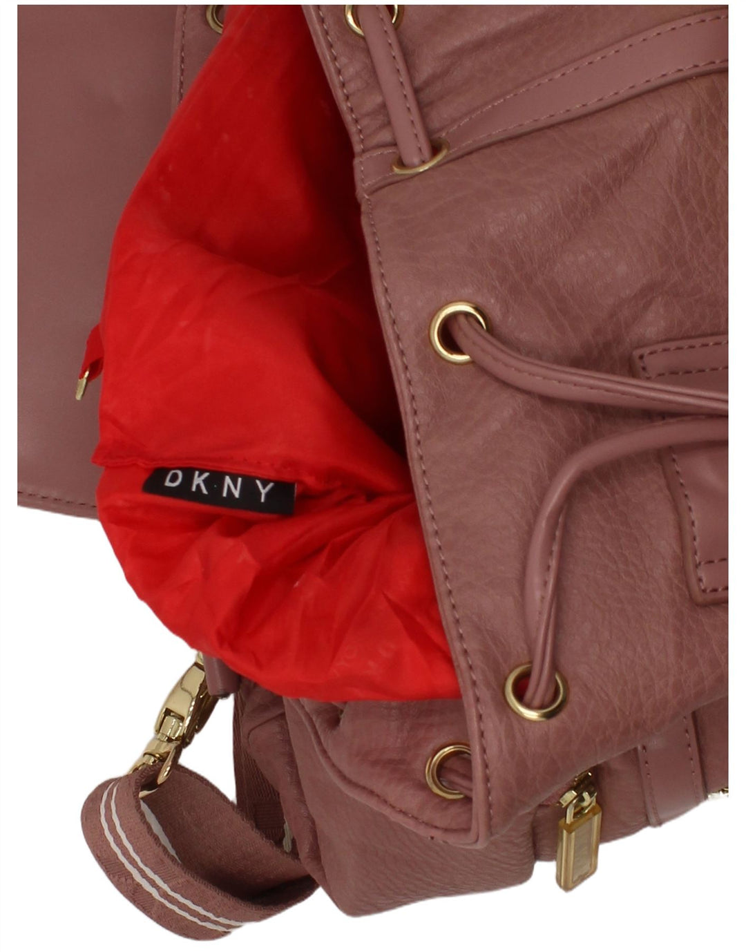 Женский рюкзак из искусственной кожи Dkny, один размер, розовый из полиуретана