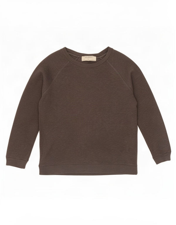 Zara Womens Trafaluc Oversized Top Long Sleeve UK 10 Small Grey Flecked